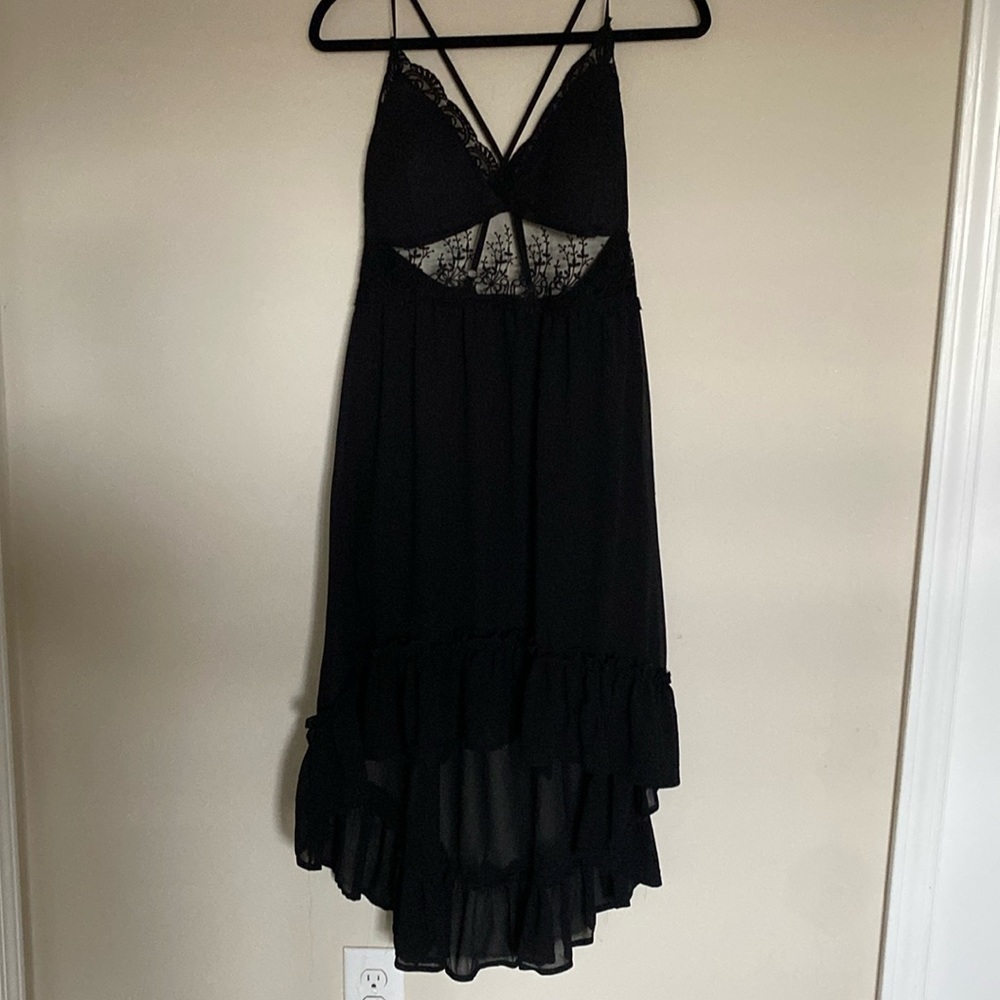 Black Lace and sheer dress